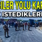 KONYA DA ÇİFTÇİLER YOLU KAPATTI SU GELMEYİNCE