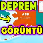 ABD'de Deprem Anı Görüntüleri 8.2 Büyüklüğünde Tsunami uyarısı yapıldı