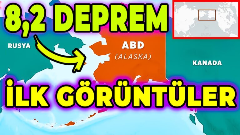 ABD'de Deprem Anı Görüntüleri 8.2 Büyüklüğünde Tsunami uyarısı yapıldı