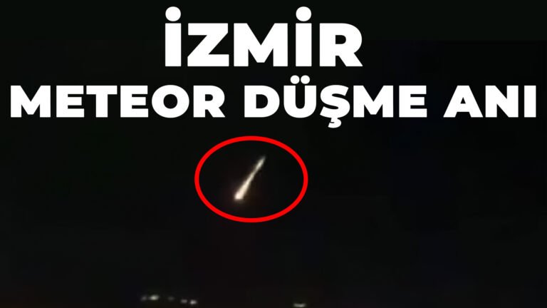 İZMİR METEOR DÜŞME ANI KAMERADA