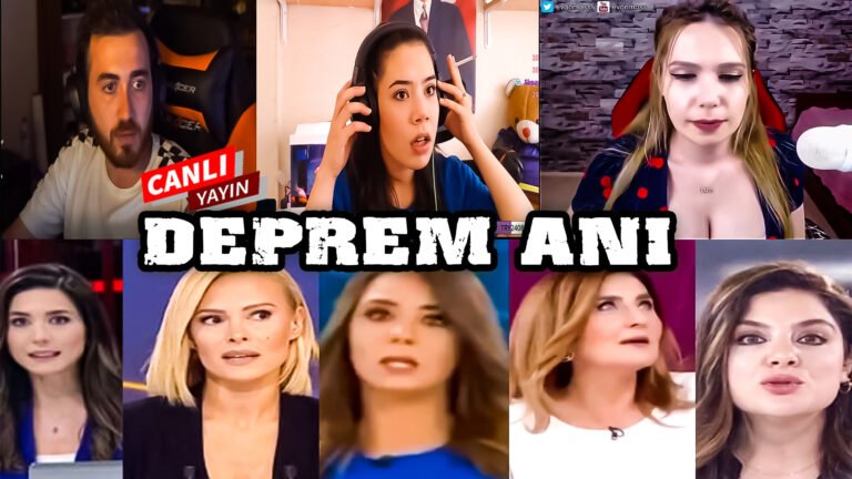 CANLI YAYINDA DEPREM ANI Kameraya Yakalanan canlı yayında olan tv kanalları ve twitch yayıncıları Deprem Anları